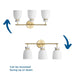 Lexie Three Light Bath & Vanity-Bathroom Fixtures-Progress Lighting-Lighting Design Store