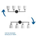 Lexie Four Light Bath & Vanity-Bathroom Fixtures-Progress Lighting-Lighting Design Store