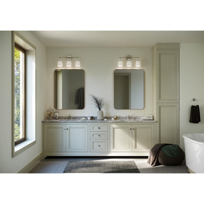Lexie Three Light Bath & Vanity-Bathroom Fixtures-Progress Lighting-Lighting Design Store