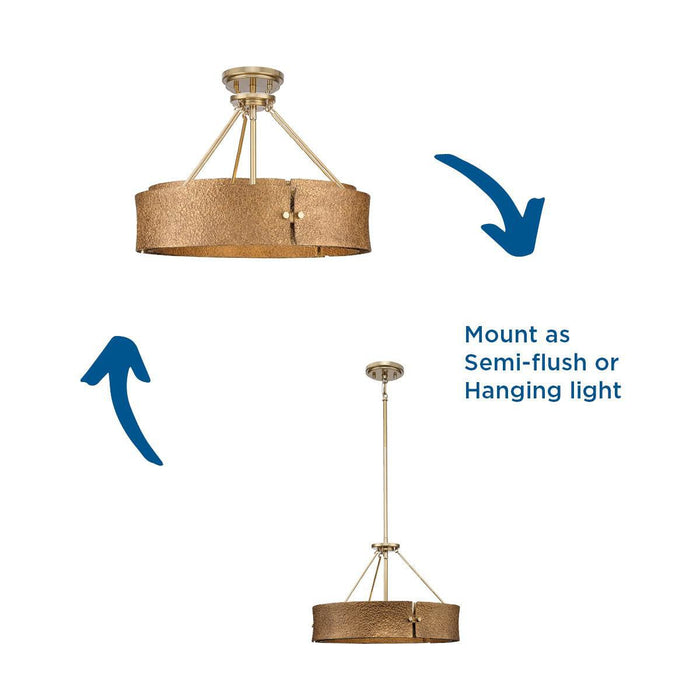 Lusail Four Light Pendant-Semi-Flush Mts.-Progress Lighting-Lighting Design Store