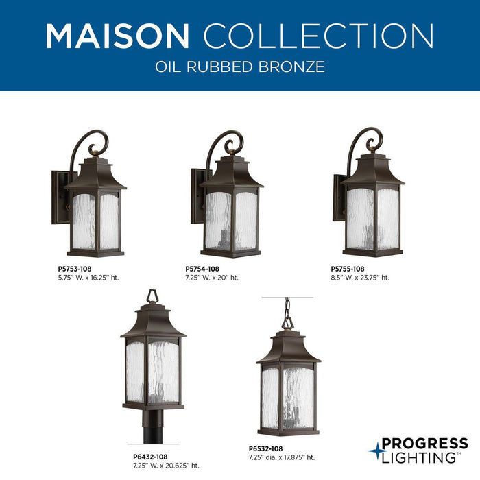 Maison Wall Lantern-Exterior-Progress Lighting-Lighting Design Store