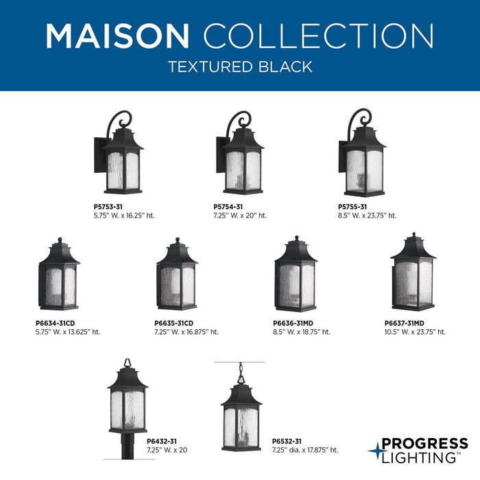 Maison Large Wall Lantern-Exterior-Progress Lighting-Lighting Design Store