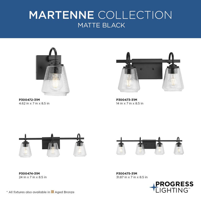 Martenne Four Light Bath & Vanity-Bathroom Fixtures-Progress Lighting-Lighting Design Store