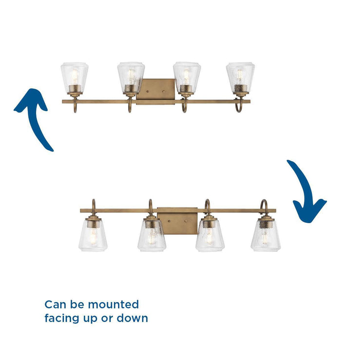 Martenne Four Light Bath & Vanity-Bathroom Fixtures-Progress Lighting-Lighting Design Store