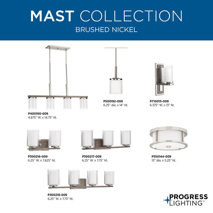 Mast Linear Chandelier-Linear/Island-Progress Lighting-Lighting Design Store