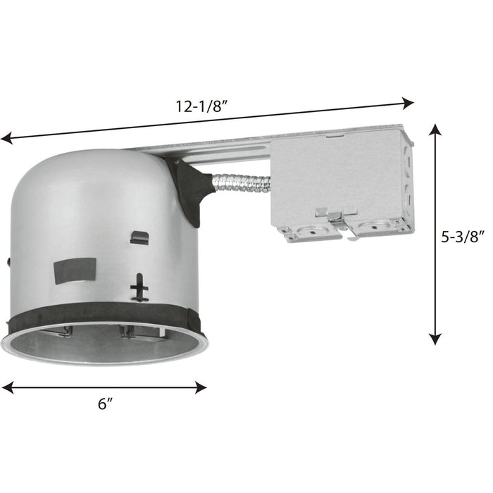 5 ``LED Remodel Shallow IC/Non IC Air Tight Housing-Recessed-Progress Lighting-Lighting Design Store
