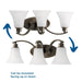 Joy Bath Bracket-Bathroom Fixtures-Progress Lighting-Lighting Design Store