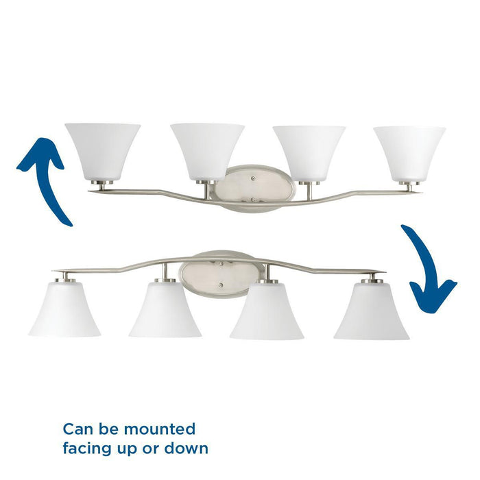 Bravo Bath Bracket-Bathroom Fixtures-Progress Lighting-Lighting Design Store