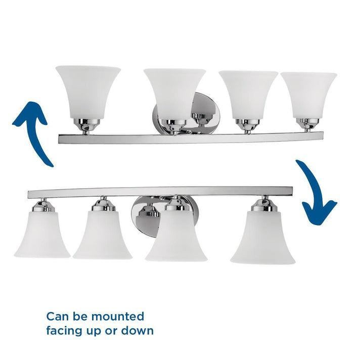 Adorn Bath Bracket-Bathroom Fixtures-Progress Lighting-Lighting Design Store