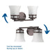 Cascadia Bath Light-Bathroom Fixtures-Progress Lighting-Lighting Design Store