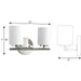Replay Bath Bracket-Bathroom Fixtures-Progress Lighting-Lighting Design Store