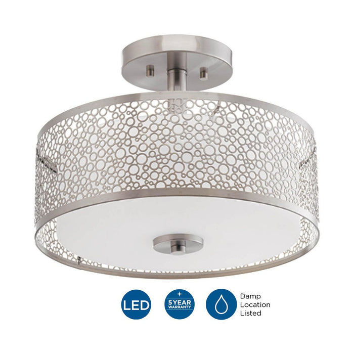 Mingle LED Semi-Flush Mount-Semi-Flush Mts.-Progress Lighting-Lighting Design Store