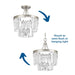 Glimmer Semi-Flush Convertible-Semi-Flush Mts.-Progress Lighting-Lighting Design Store