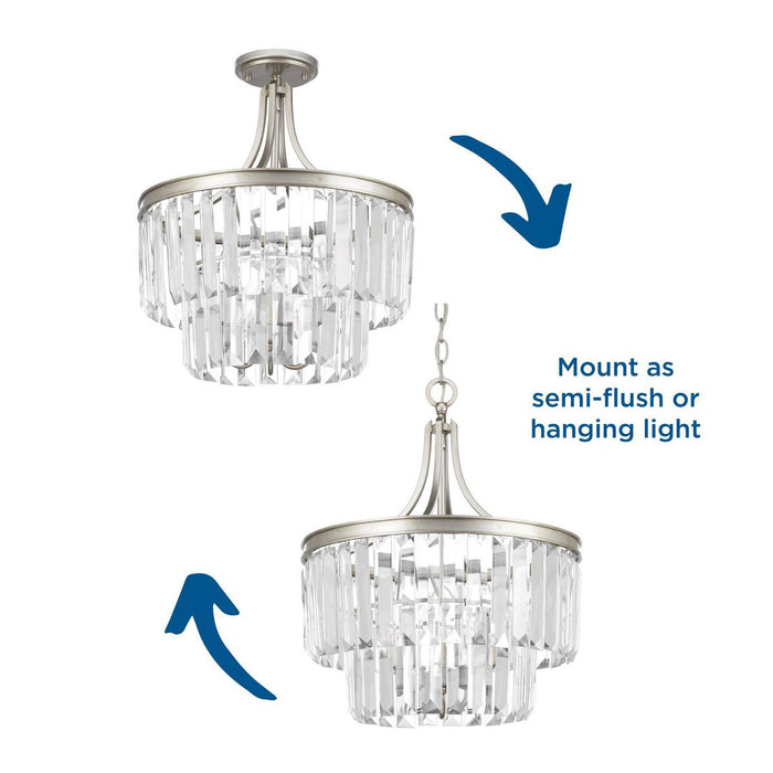 Glimmer Semi-Flush Convertible-Semi-Flush Mts.-Progress Lighting-Lighting Design Store