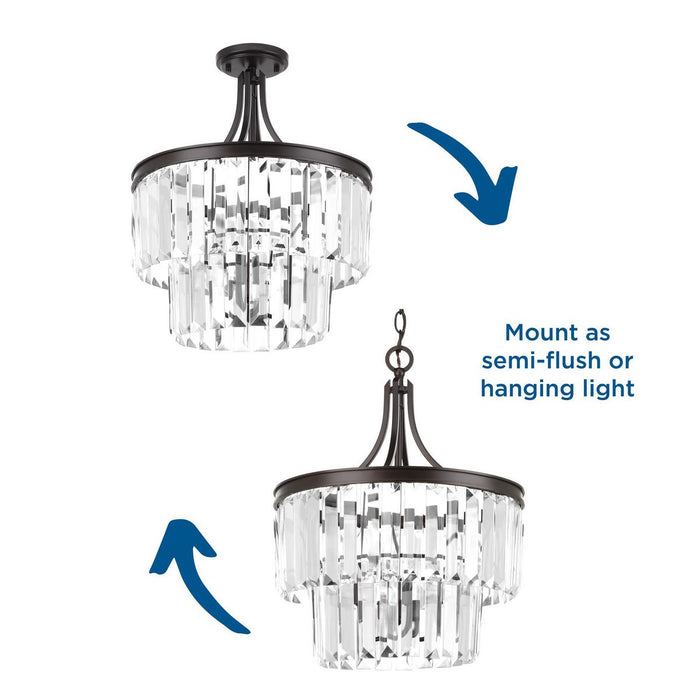 Glimmer Semi-Flush Convertible-Semi-Flush Mts.-Progress Lighting-Lighting Design Store