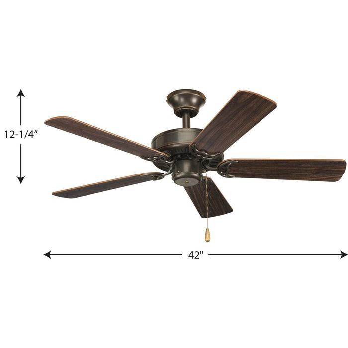 Airpro 42" Ceiling Fan-Fans-Progress Lighting-Lighting Design Store