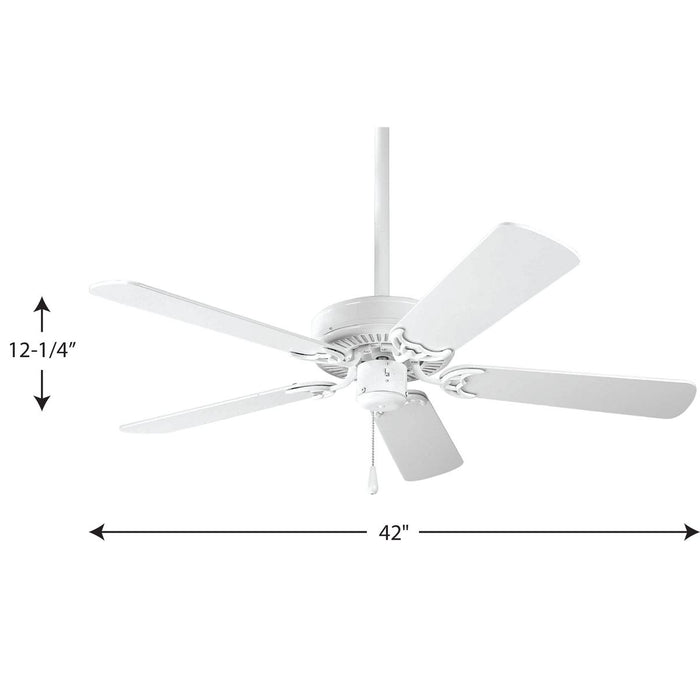 Airpro Builder 42" Ceiling Fan-Fans-Progress Lighting-Lighting Design Store