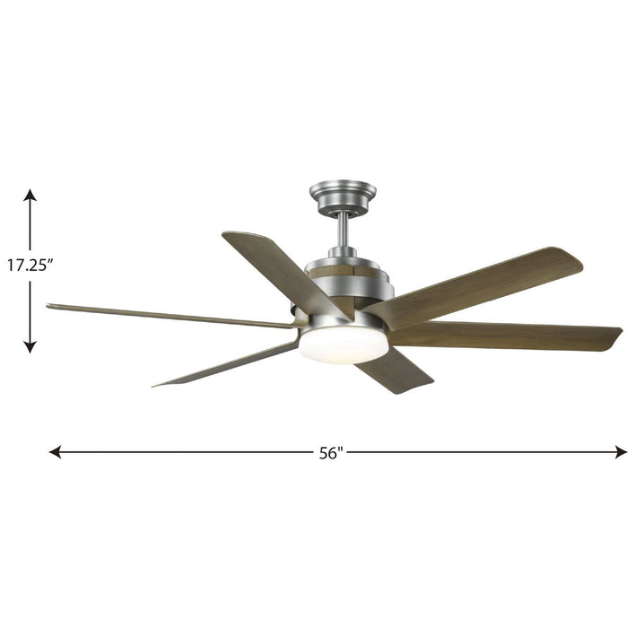Kaysville 56" Ceiling Fan-Fans-Progress Lighting-Lighting Design Store