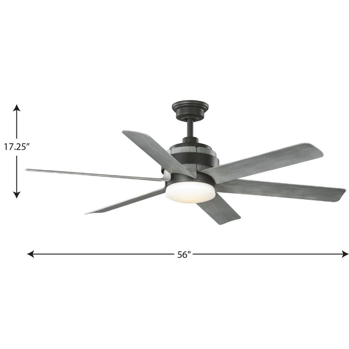 Kaysville 56" Ceiling Fan-Fans-Progress Lighting-Lighting Design Store