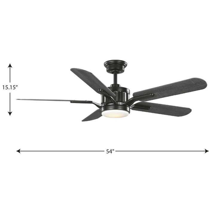 Claret 54" Ceiling Fan-Fans-Progress Lighting-Lighting Design Store