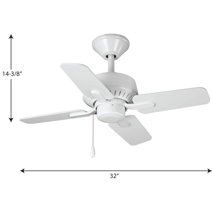 Drift 32" Ceiling Fan-Fans-Progress Lighting-Lighting Design Store