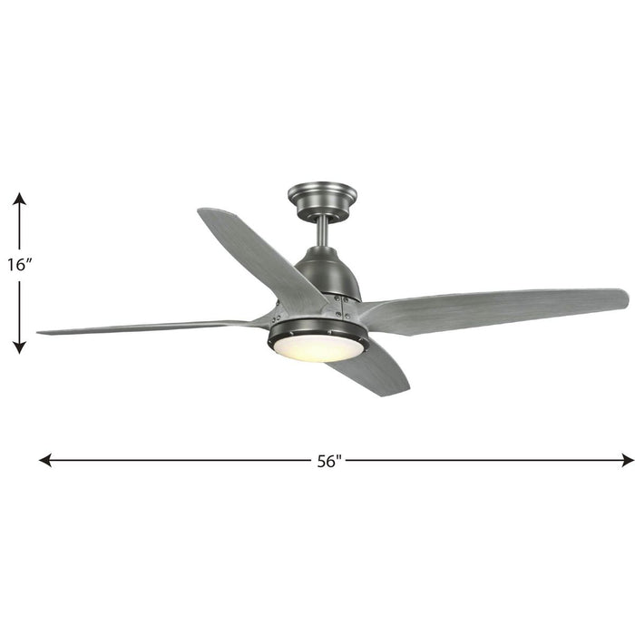 Alleron 56" Ceiling Fan-Fans-Progress Lighting-Lighting Design Store