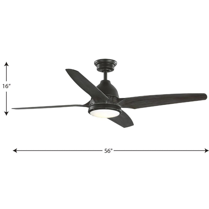 Alleron 56" Ceiling Fan-Fans-Progress Lighting-Lighting Design Store