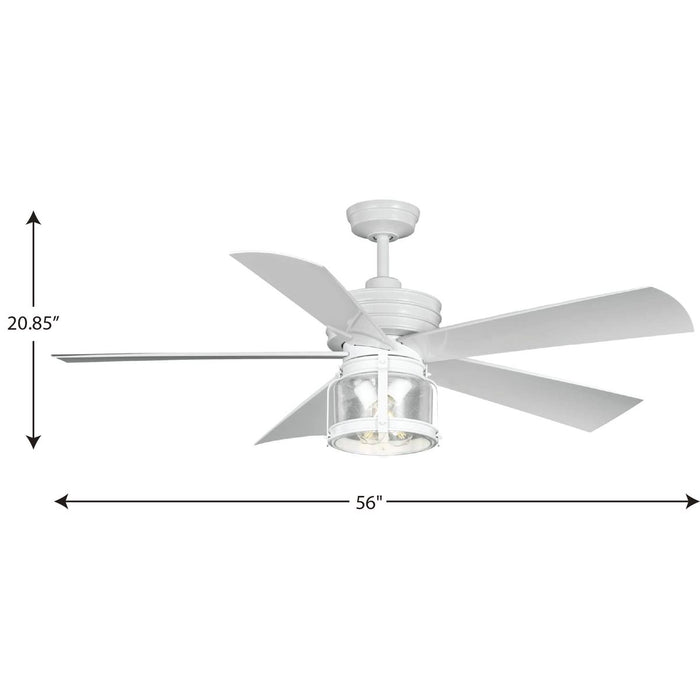 Midvale 56" Ceiling Fan-Fans-Progress Lighting-Lighting Design Store