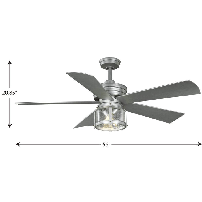 Midvale 56" Ceiling Fan-Fans-Progress Lighting-Lighting Design Store