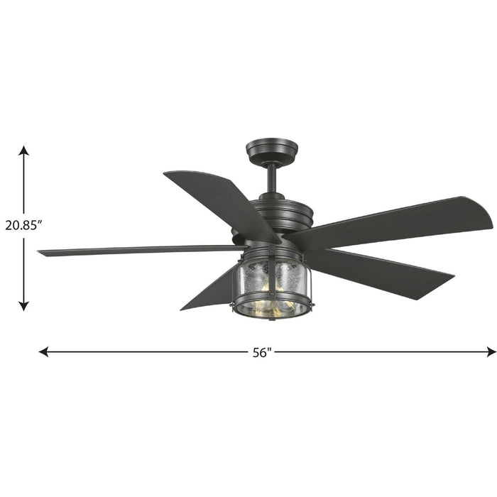 Midvale 56" Ceiling Fan-Fans-Progress Lighting-Lighting Design Store