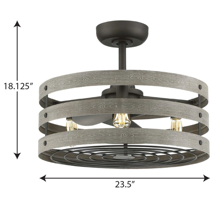 Gulliver 23" Ceiling Fan-Fans-Progress Lighting-Lighting Design Store