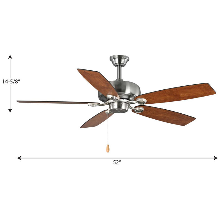 Performance Builder 52" Ceiling Fan-Fans-Progress Lighting-Lighting Design Store