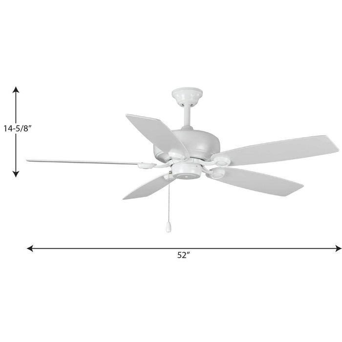 Performance Builder 52" Ceiling Fan-Fans-Progress Lighting-Lighting Design Store