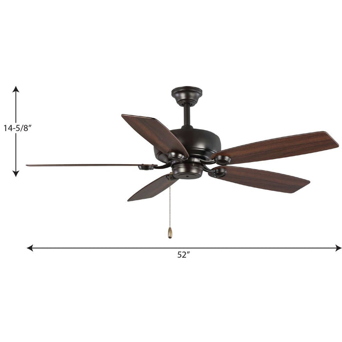 Performance Builder 52" Ceiling Fan-Fans-Progress Lighting-Lighting Design Store
