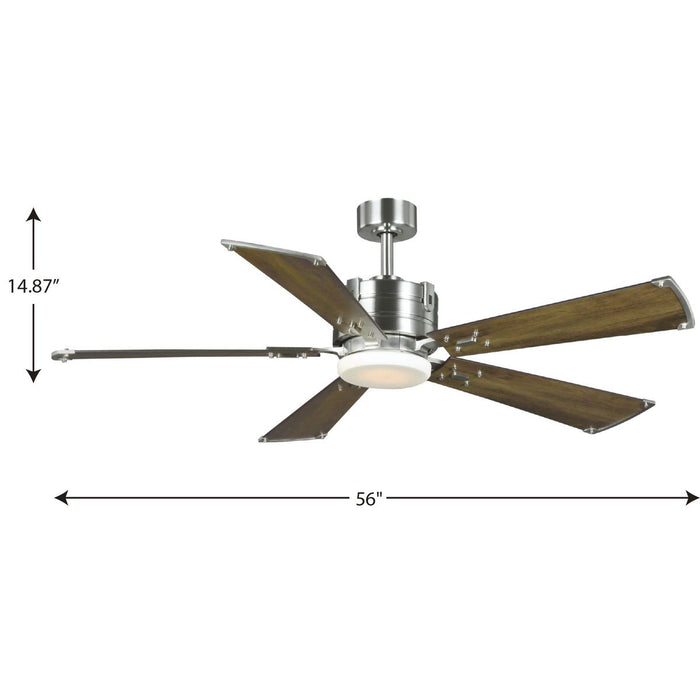 Glenfalls 56" Ceiling Fan-Fans-Progress Lighting-Lighting Design Store