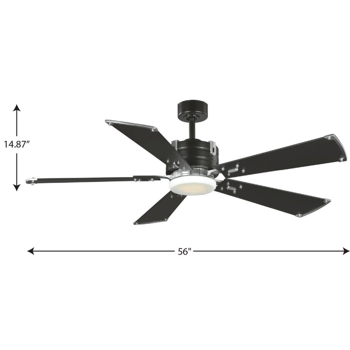 Glenfalls 56" Ceiling Fan-Fans-Progress Lighting-Lighting Design Store