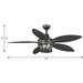 Alfresco 54" Ceiling Fan-Fans-Progress Lighting-Lighting Design Store