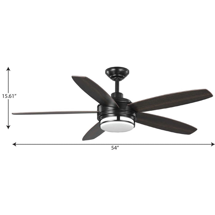 Albin 54" Ceiling Fan-Fans-Progress Lighting-Lighting Design Store