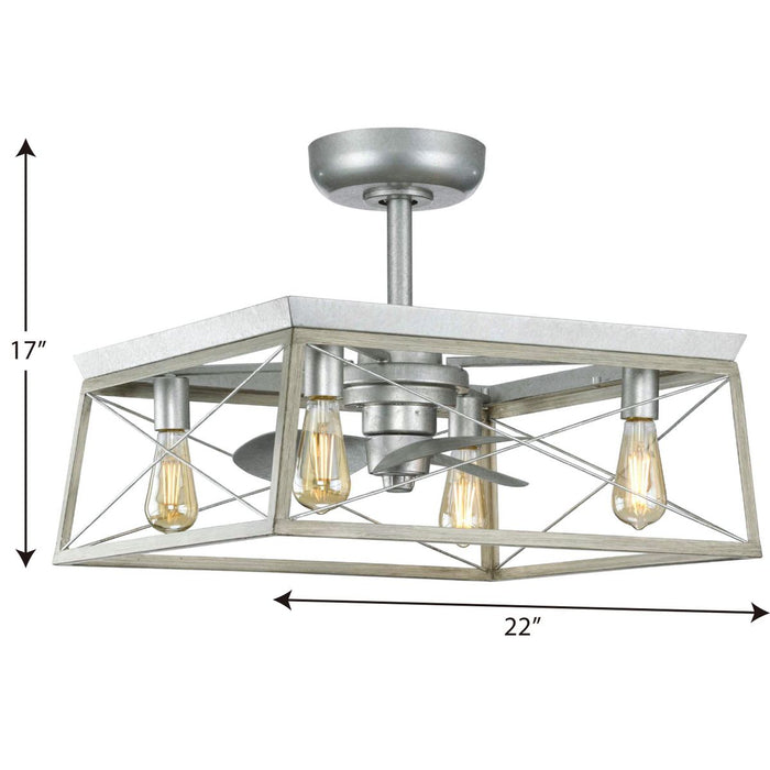 Briarwood 22" Ceiling Fan-Fans-Progress Lighting-Lighting Design Store