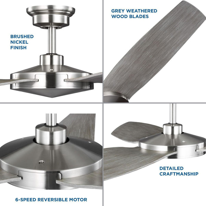 Spicer 54" Ceiling Fan-Fans-Progress Lighting-Lighting Design Store