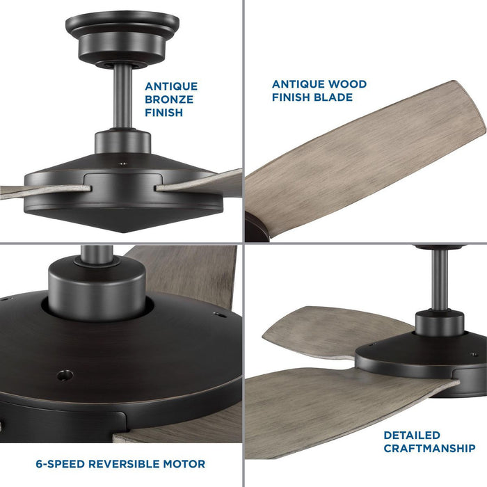 Spicer 54" Ceiling Fan-Fans-Progress Lighting-Lighting Design Store