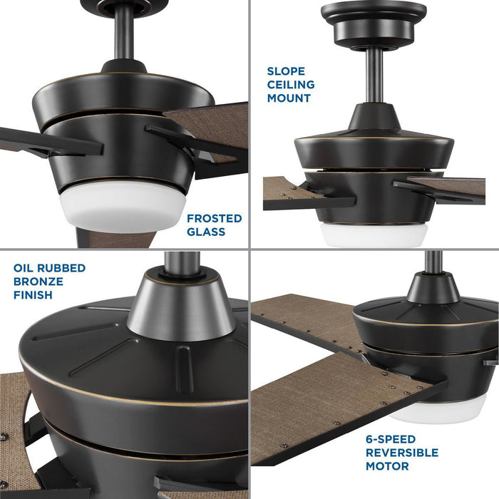 Kasota 56" Ceiling Fan-Fans-Progress Lighting-Lighting Design Store