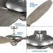Mesilla 60" Ceiling Fan-Fans-Progress Lighting-Lighting Design Store