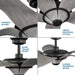 Mesilla 60" Ceiling Fan-Fans-Progress Lighting-Lighting Design Store