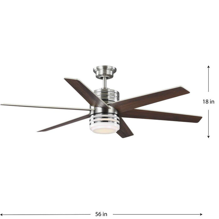 Carrollwood 56" Ceiling Fan-Fans-Progress Lighting-Lighting Design Store