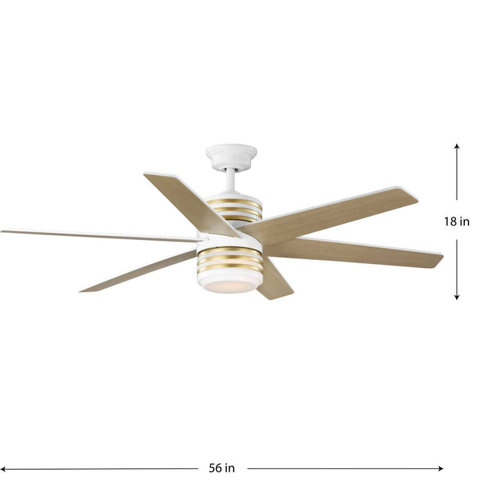 Carrollwood 56" Ceiling Fan-Fans-Progress Lighting-Lighting Design Store