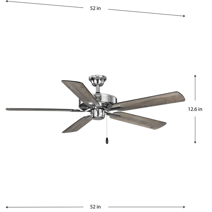 Airpro Builder Fan 52"Ceiling Fan-Fans-Progress Lighting-Lighting Design Store