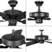 Airpro Builder Fan 52" Ceiling Fan-Fans-Progress Lighting-Lighting Design Store
