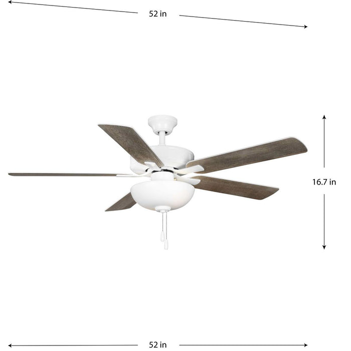 Airpro Builder Fan 52" Ceiling Fan-Fans-Progress Lighting-Lighting Design Store