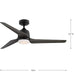 Upshur 52" Ceiling Fan-Fans-Progress Lighting-Lighting Design Store